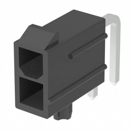 Molex MiniFit RA DR/peg Gold V0 2Ckt Blk Tray 46999-0515